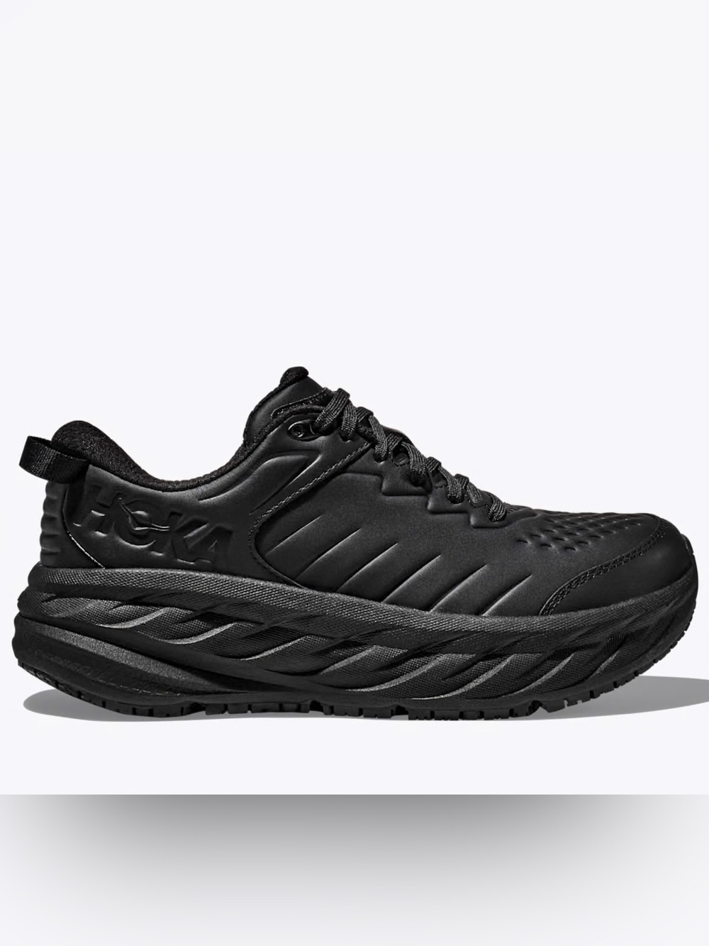 New Hoka Bondi SR Wide Black 1129350 Professional Work Sneakers Comfort Shoes